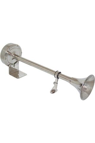 Karagöz Easterner Krom Marin Korna Tekli Borulu 12v 45cm