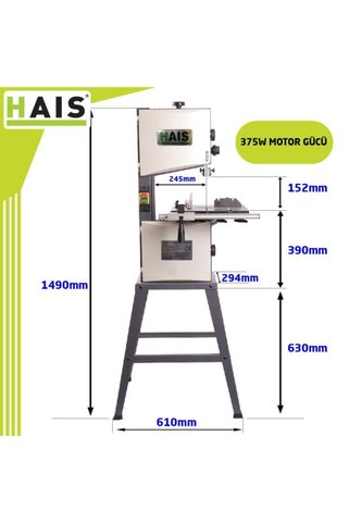 Hais Mj10 Şerit Testere Makinası
