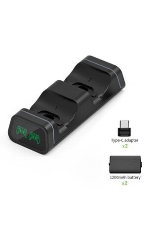 Dobe Xbox Series S X Oyun Kolu Dock Wireless Controller Şarj Istasyonu Göstergeli 1200 Mah