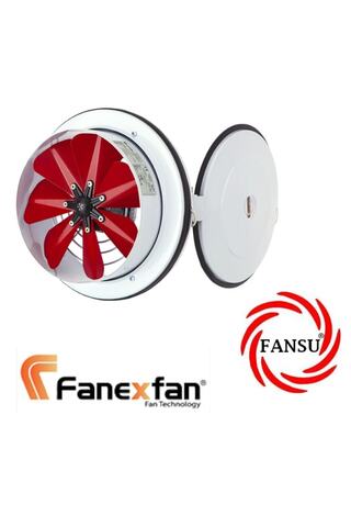 Fanex Pka 200ak Kapaksız Flanşlı Aksiyalpencere - Duvar Aspiratör