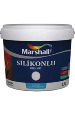 Marshall Boya Silikonlu Özel Mat Venedik Sarısı Rengi Boya 2,5 lt