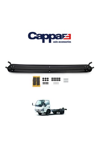 Cappafe Isuzu Nkr Low Kamyonet Ön Cam Güneşliği Siperlik Vizör Şapka (ABS) Piano Black 2006-2009