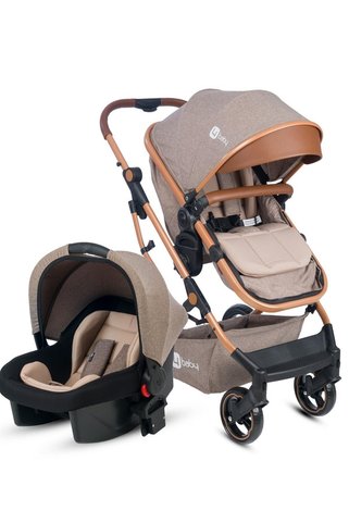 4Baby Ab-540 Smart Gold Travel Sistem Bebek Arabası Kahve