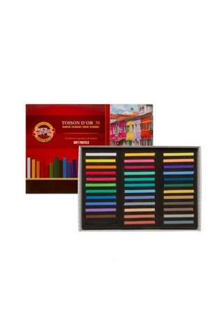 Koh-i Noor Toison Dor Soft Pastel Köşeli 36lı (8585)