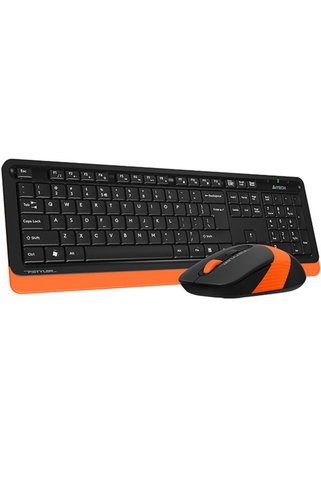 A4 Tech AD33 Klavye Mouse Seti Kablosuz Nano Ergonomik Fg1010 Turuncu