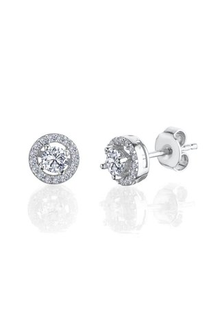 Effective Diamond 0.50 Karat Büyülü Işıltı Tektaş Gümüş Küpe