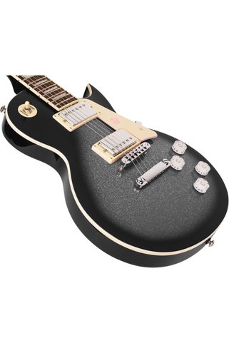 VALENCIA Gre2kcbk Elektro Gitar Set Siyah Askı Gig Bag Sticker Dvd