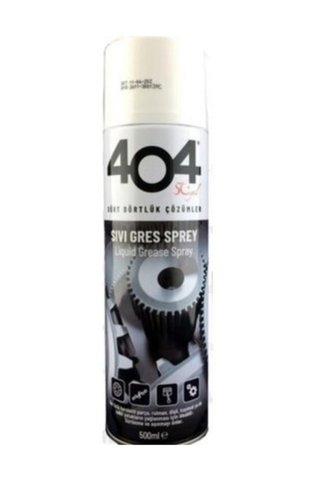404 Kimya 404 Sıvı Gres Yağı Sprey 500 ml. Zincir Yağlayıcı Oto Bisiklet Motosiklet 10 Adet