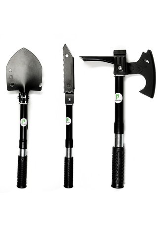 pratikoutdoor Katlanır Kürek Balta Bıçak Testere Çekiç Çapa Kamp Seti - Multitools