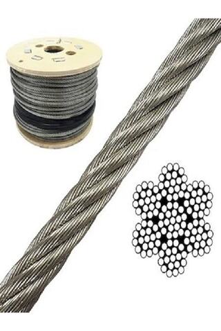 Güney Paslanmaz 316 Kalite Krom Çelik Halat 7x19 3mm 30 Mt