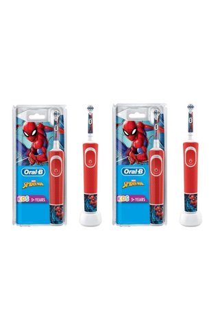 Oral-B D100 Çocuklar Için Şarjlı Diş Fırçası Spiderman (2 Adet)