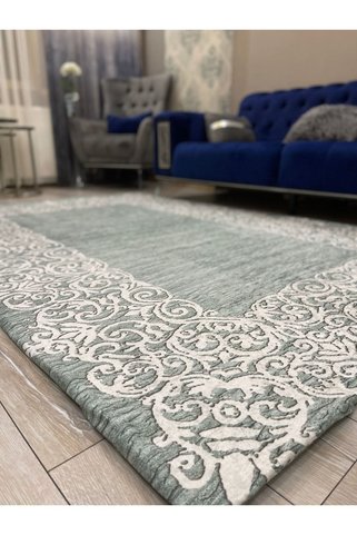 Miray Tekstil Fistanbul Lastikli Dekoratif Halı Örtüsü