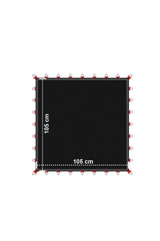 TRAMBOLİNSAN Trambolin Zıplama Ağı Siyah 105cmx105cm Kare Siyah Trambolin Zıplama Ağı Modeller