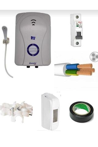 Damla Ideal Elektrıklı Şohben 8 Mt Kablolu Orjınal Set