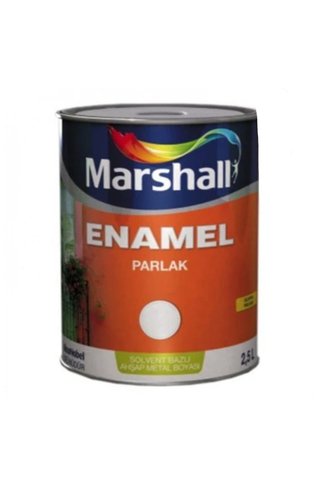 Marshall Enamel Parlak Yağlı Boya - Gümüş-2,5lt.