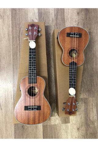 PUKA Model Soprano Boy Maun Ağacı Elektro Ukulele Kılıf Pk-21eq