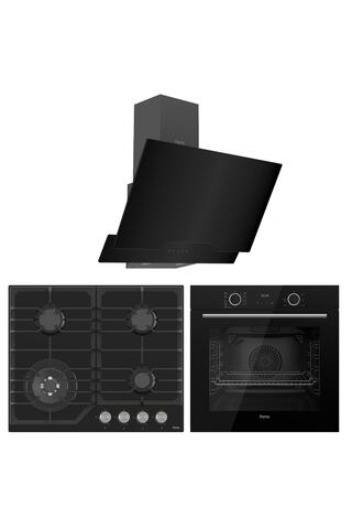 Ferre Fryart Nt Asimetrik Serisi Siyah Ankastre Cam Set ( Xe63cs-nt025-d063 )