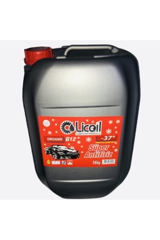LİCOİL Organik G12 Kırmızı Antifriz  -37 C   16 Kg Bidon