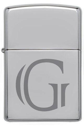 Zippo Çakmak G Harf Gümüş Gri