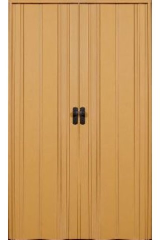 ERİKMANN Akordiyon Pvc Kapı - 162 X 235 Altınmeşe Camsız Çift Açılım