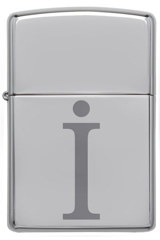 Zippo Çakmak I Harf Gümüş Gri