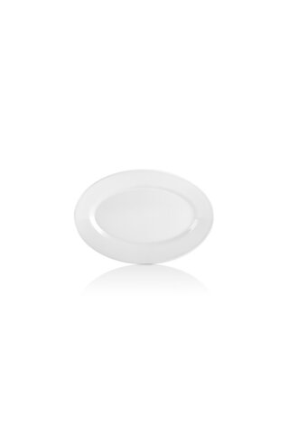 HomaTrade 24 cm **(12adet)** Özkale 255 1no Melamin Lokanta Kayık Tabak Düz Kl120| Yılbaşı