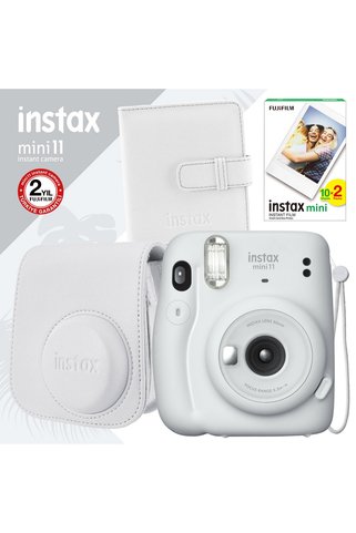 Fujifilm Instax Mini 11 Beyaz Fotoğraf Makinesi Ve Kare Albümlü Hediye Seti 11