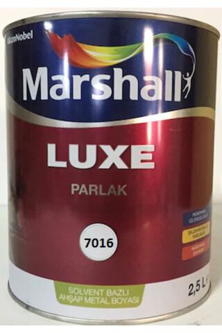 Marshall Luxe Parlak Yağlı Boya 2.5 lt Ral 7016 Anterasit Gri (makinada Renklendirilir)