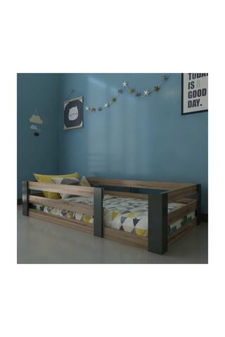 Ninnimo Trend Suntalam Montessori Karyola Ceviz-antrasit 90x190 N-019
