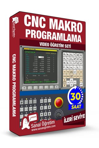 Sanal Öğretim Cnc Makro Programlama Video Ders Eğitim Seti