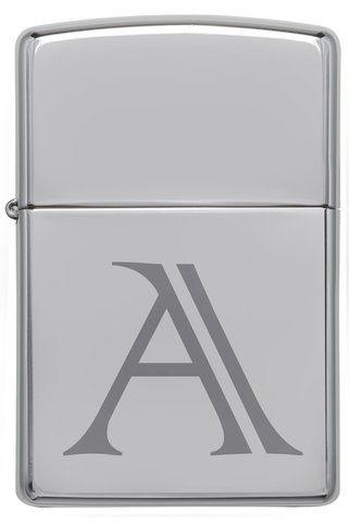 Zippo Çakmak A Harf Gümüş Gri