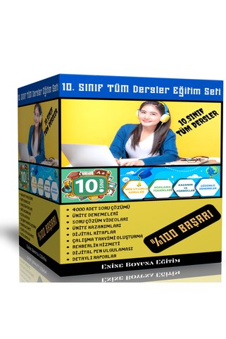 Enine Boyuna Eğitim 10. Sınıf Tüm Dersler Dijital Eğitim Seti