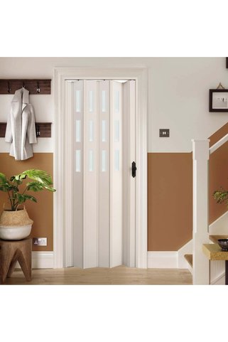 FARAN DEKORASYON 102 X 230 Beyaz Renk Camlı Pvc Akordiyon Kapı - Frnakmodel-0-138