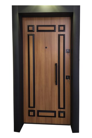 tezwood ahşap kapı sanayi Çelik Kapı,kabartma Desenli Çelik Kapı, Daire Kapısı, Çelik Kapı Sol Açılım