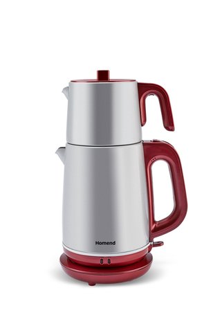 HOMEND Royaltea 1772h Kırmızı Silver Çay Makinesi
