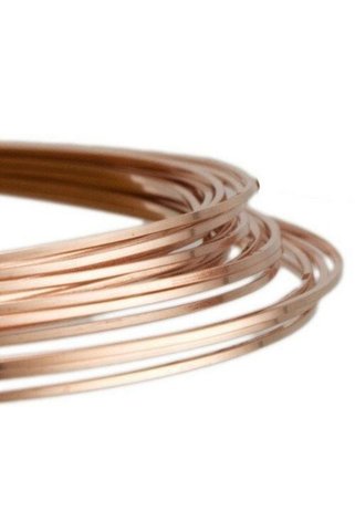 MetalDepom 2.5 Mm Kare Dörtköşe Bakır Tel - 10 Metre