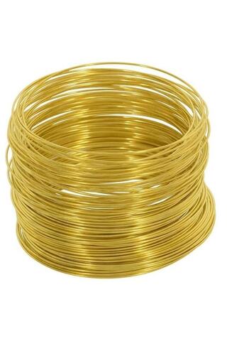 MetalDepom 1.6 Mm Pirinç Tel Yuvarlak - 5 Metre