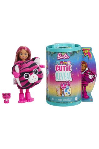 Barbie Cutie Reveal Bebekler Chelsea Tropikal Orman Serisi - Kaplan