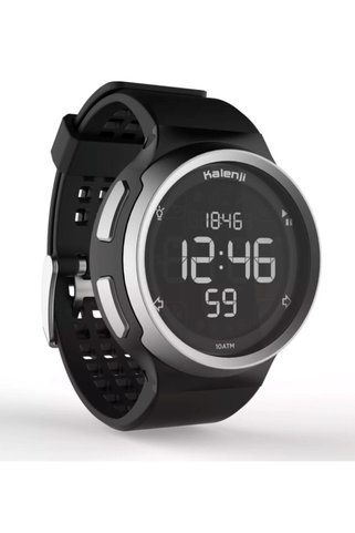 Decathlon Kalenji W900 M Kronometreli Koşu Saati - Erkek - Siyah