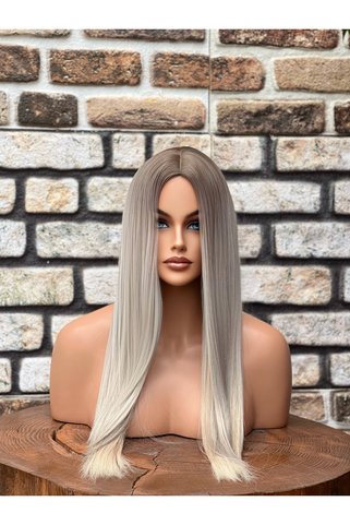 Fenomen Peruk Luxury Yeni Sezon Perçemsiz Açık Ombreli Model