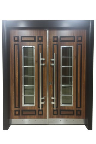 tezwood ahşap kapı sanayi Celik Kapi Saruhan Model Kabartma Desenli Apartman Giriş Kapısı, Villa Kapısı Sağ Açılım