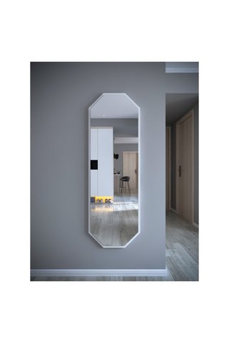 nysamo Beyaz 6 gen Dekoratif Boy Aynası 40x120 cm