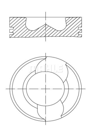 MAHLE Piston Segman 81.51mm 0.50mm 5 Silindir Motorun 3 4 5 Pistonlari Transporter T5 03>09