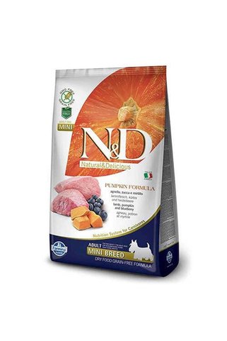 N&D Balkabaklı Kuzu Etli Küçük Irk Yetişkin Köpek Maması 7 Kg