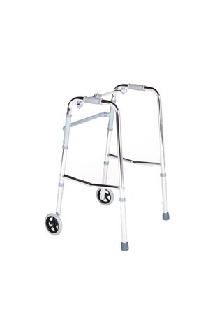 Comfort Plus Ky920l Tekerlekli Alüminyum Wolker hasta yürüteci boy ayarlı hafif yumuşak tutamaçlı yürüteç