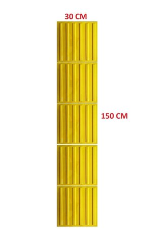 Zeplin 5 Adet Hissedilebilir Yürüme Yüzeyi (uyarıcı Tip) Zemin Işaretleme 300*300 Mm