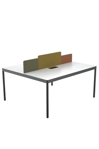 Çağın Ofis Mobilyaları Ofisimi LESS İKİLİ 180 CM ÇALIŞMA OFİS MASA Workstation (Lak Beyaz)