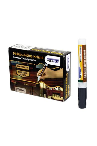 Vodaseal 12 Adet Mobilya Çizik Giderici Rötuş Rütuş Kalemi Antrasit