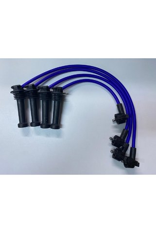 CHAMPION SPARK PLUG WIRE SET Ford Escort Vıı 1.6-1.8 16v 95-98 L1e Rda 4cc 8.5 mm Uyumlu Mavi Silikon Performans Buji Kablosu