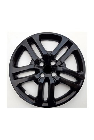 GÖKASAUTO 16'' Inç Renault Clio 4 Jant Kapağı 4 Adet Çelik Jant Görünümlü Parlak Siyah Amblem
